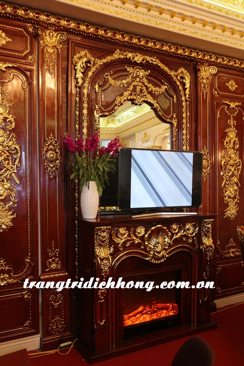 Lò sưởi trang trí đẹp lo-suoi-trang-tri-cho-phong-khach-sang-trong